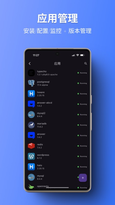 1panel 截图：app-apps
