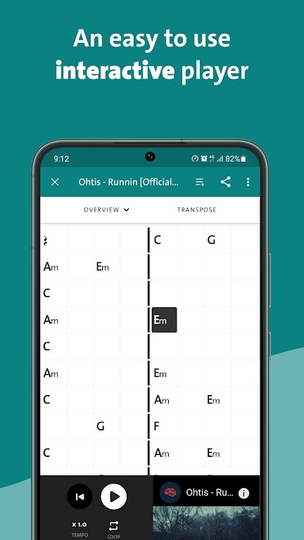 chordify 截图：shot-player