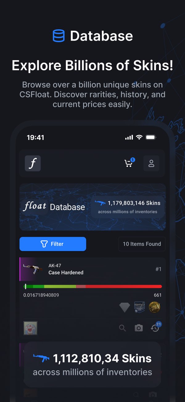 CSFloat 截图：screen-database