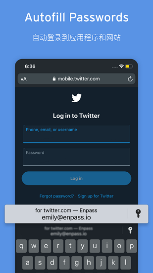 Enpass 截图：shot-autofill