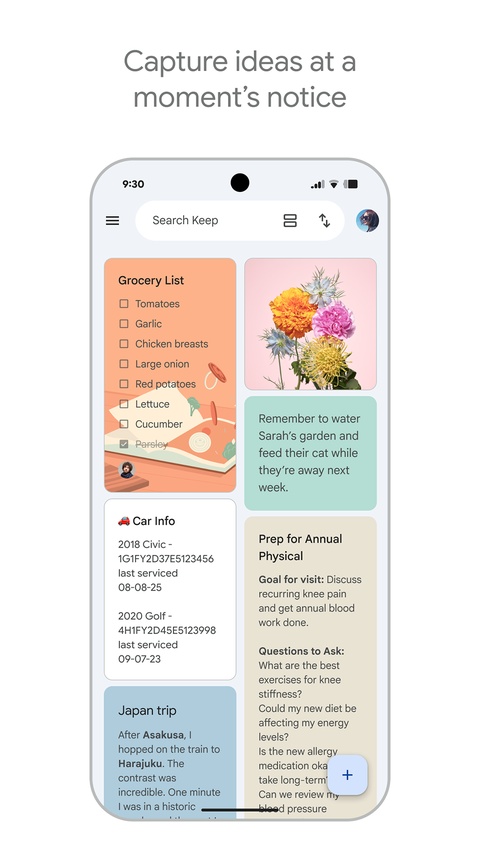 google keep 截图：keep-02