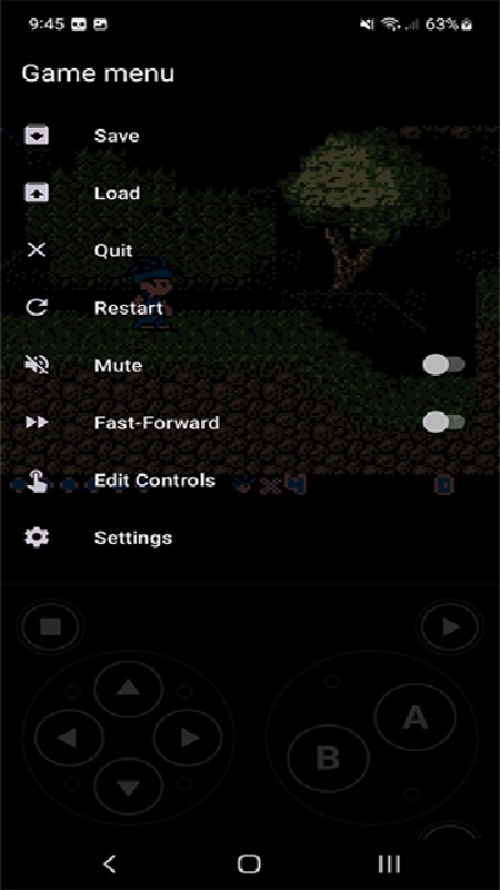 Lemuroid 截图：shot-menu