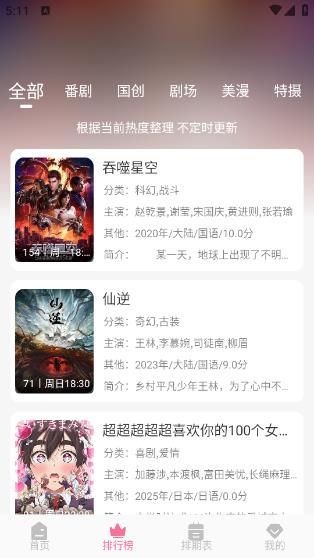 mifun 截图：rank