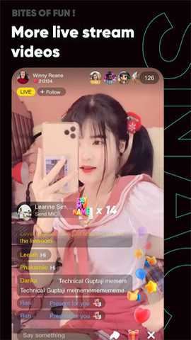 SnackVideo 截图：shot-live