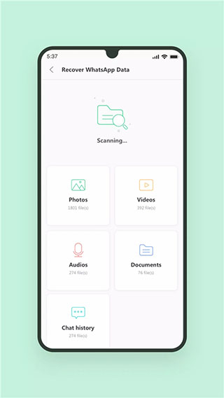 ultdata 截图：whatsapp-scan