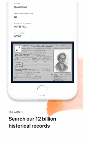 myheritage 截图：records