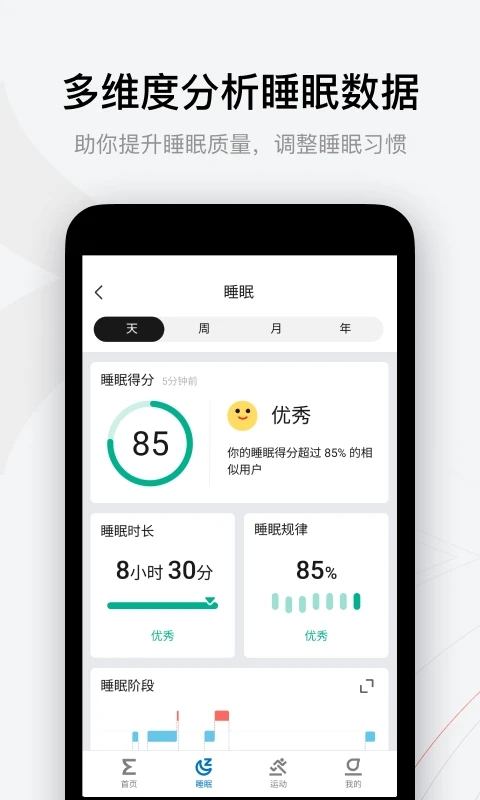 zepp app 截图：zepp-sleep
